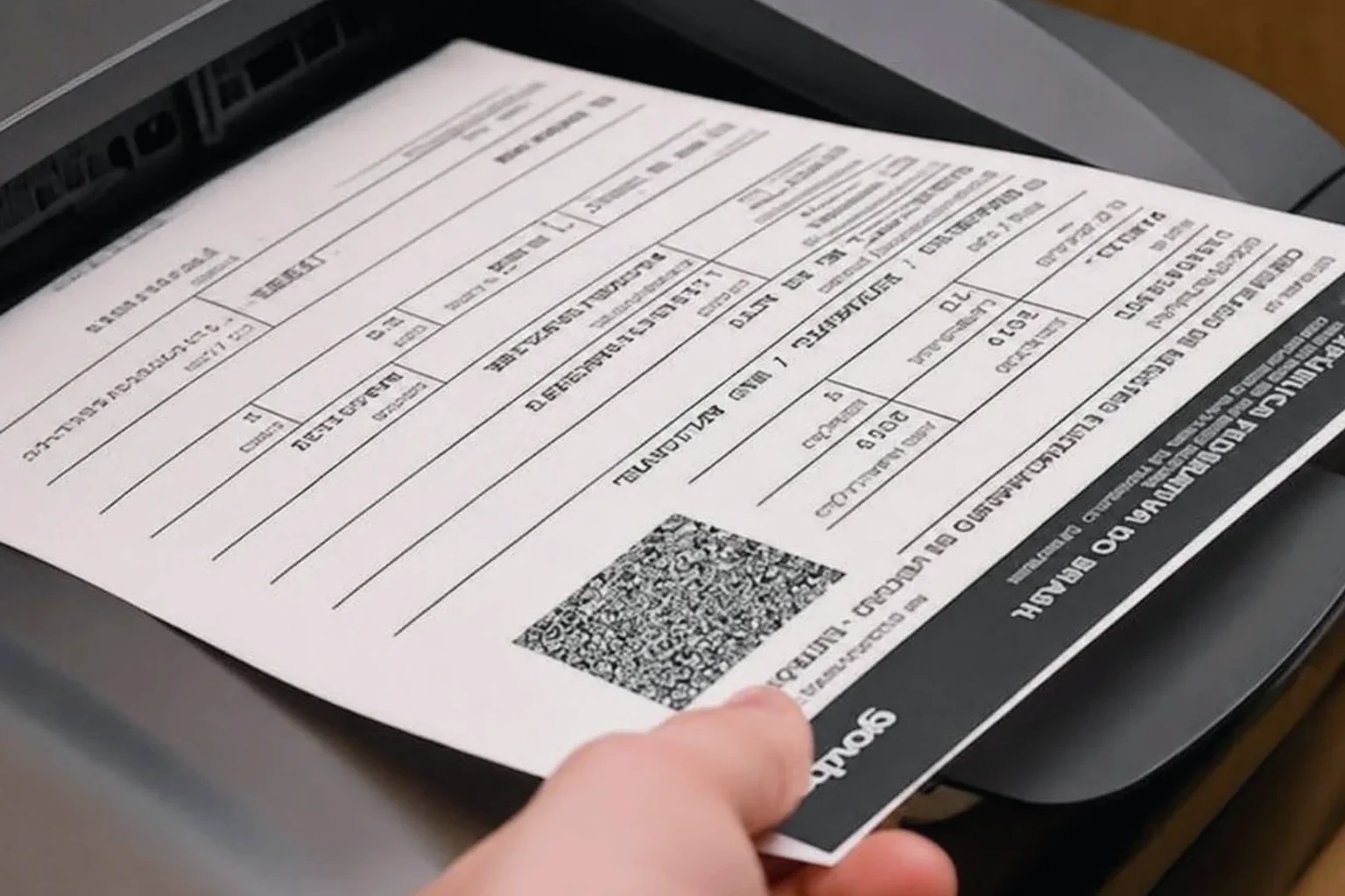 Profissional realizando impressão do CRLV-e com computador e documentos em Macaé.
